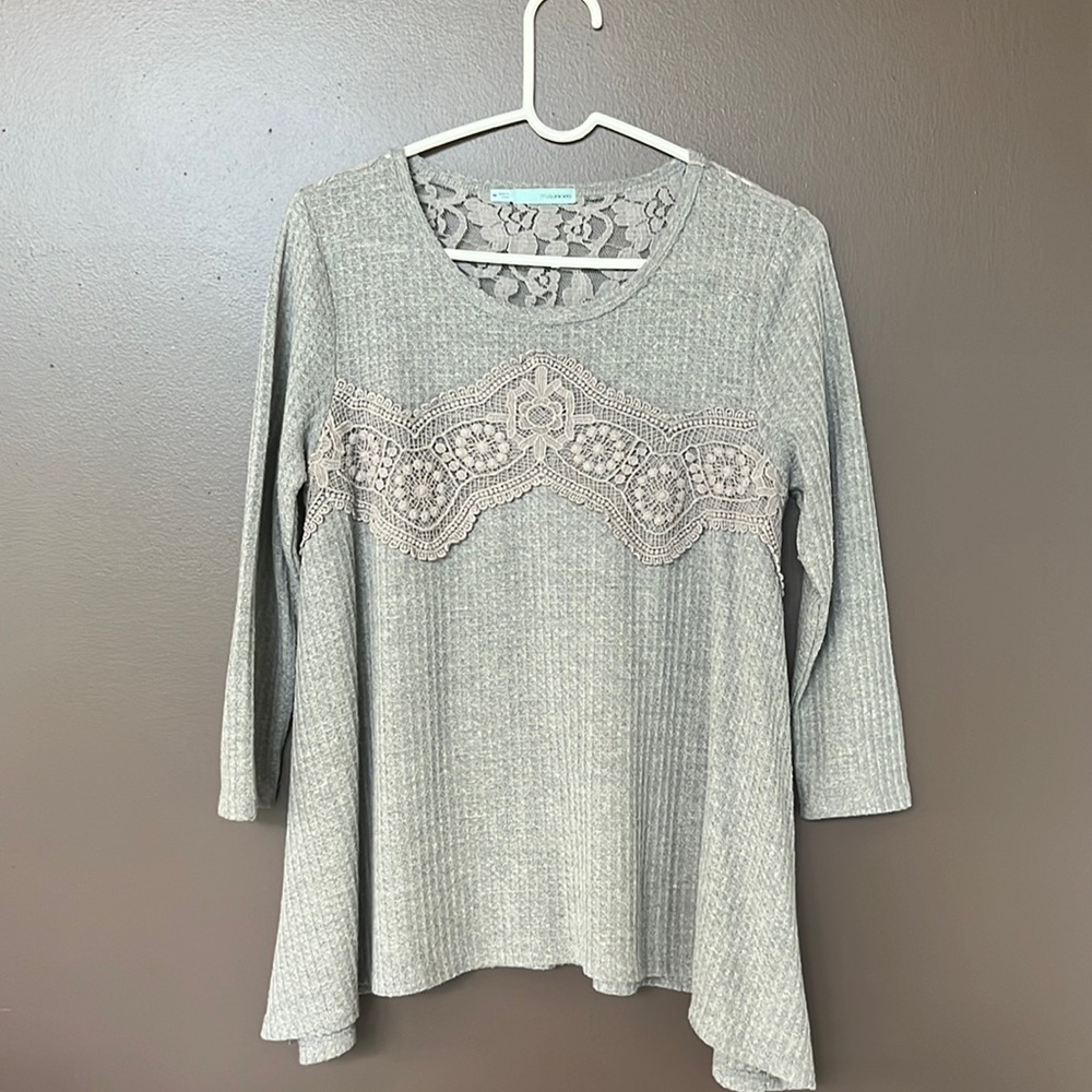 Maurice’s, Gray, Long sleeve top, Medium